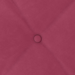 Cuscino per Schiena Rosso Vino 60 x 50 cm Tessuto in Cords 42014680