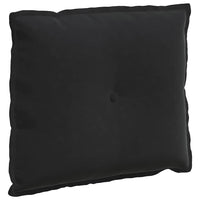 Cuscino per Schiena Nero 60 x 50 cm Tessuto in Cords 42014681