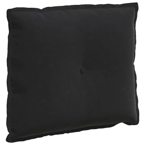 Cuscino per Schiena Nero 60 x 50 cm Tessuto in Cords 42014681