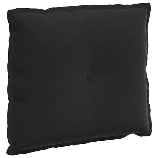 Cuscino per Schiena Nero 60 x 50 cm Tessuto in Cords 42014681