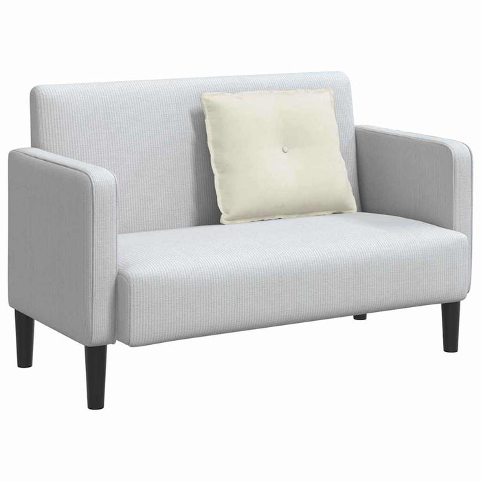 Cuscino per Schiena Crema 60 x 50 cm Tessuto in Cords 42014684