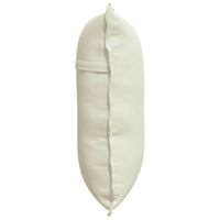 Cuscino per Schiena Crema 60 x 50 cm Tessuto in Cords 42014684