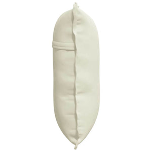 Cuscino per Schiena Crema 60 x 50 cm Tessuto in Cords 42014684