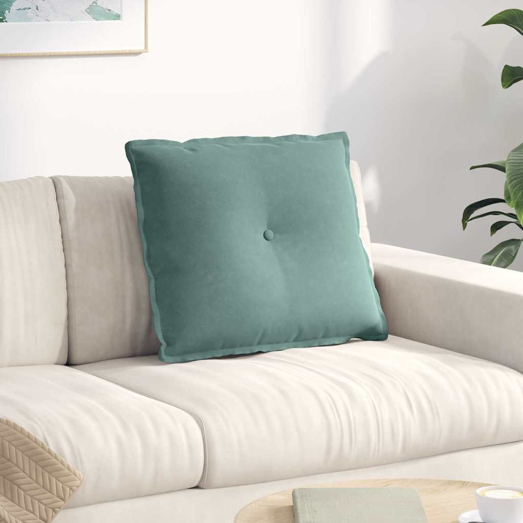 Cuscino per Schiena Verde Mare 60 x 50 cm Tessuto in Cords 42014685