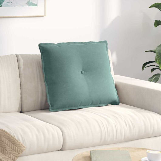 Cuscino per Schiena Verde Mare 60 x 50 cm Tessuto in Cords 42014685