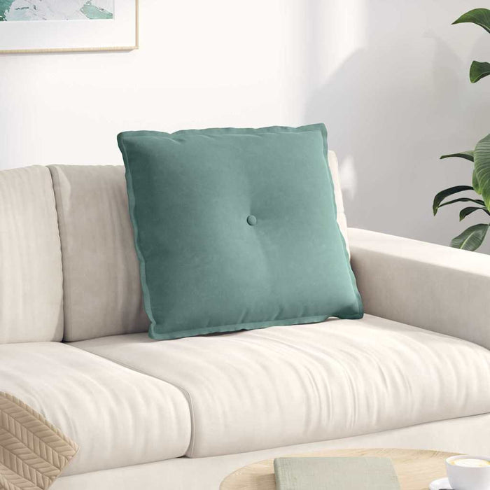 Cuscino per Schiena Verde Mare 60 x 50 cm Tessuto in Cords 42014685