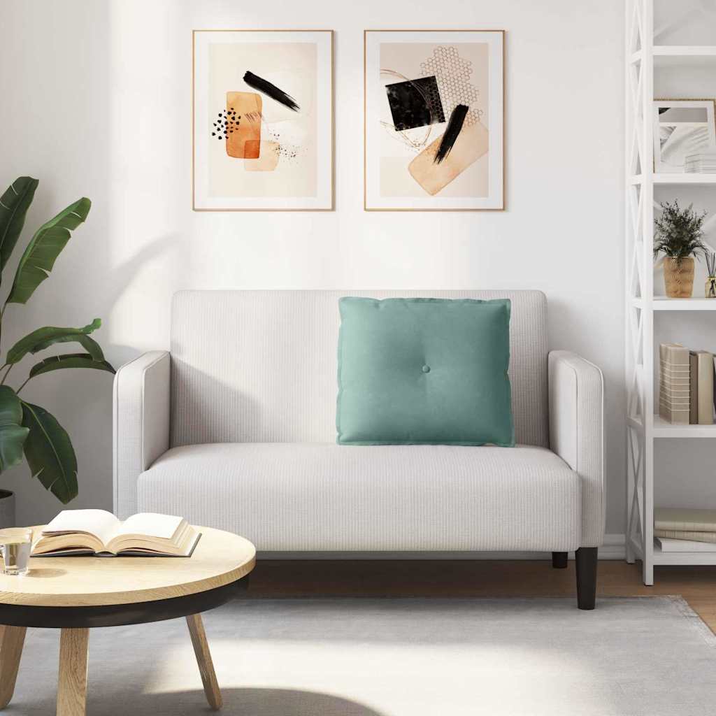 Cuscino per Schiena Verde Mare 60 x 50 cm Tessuto in Cords 42014685