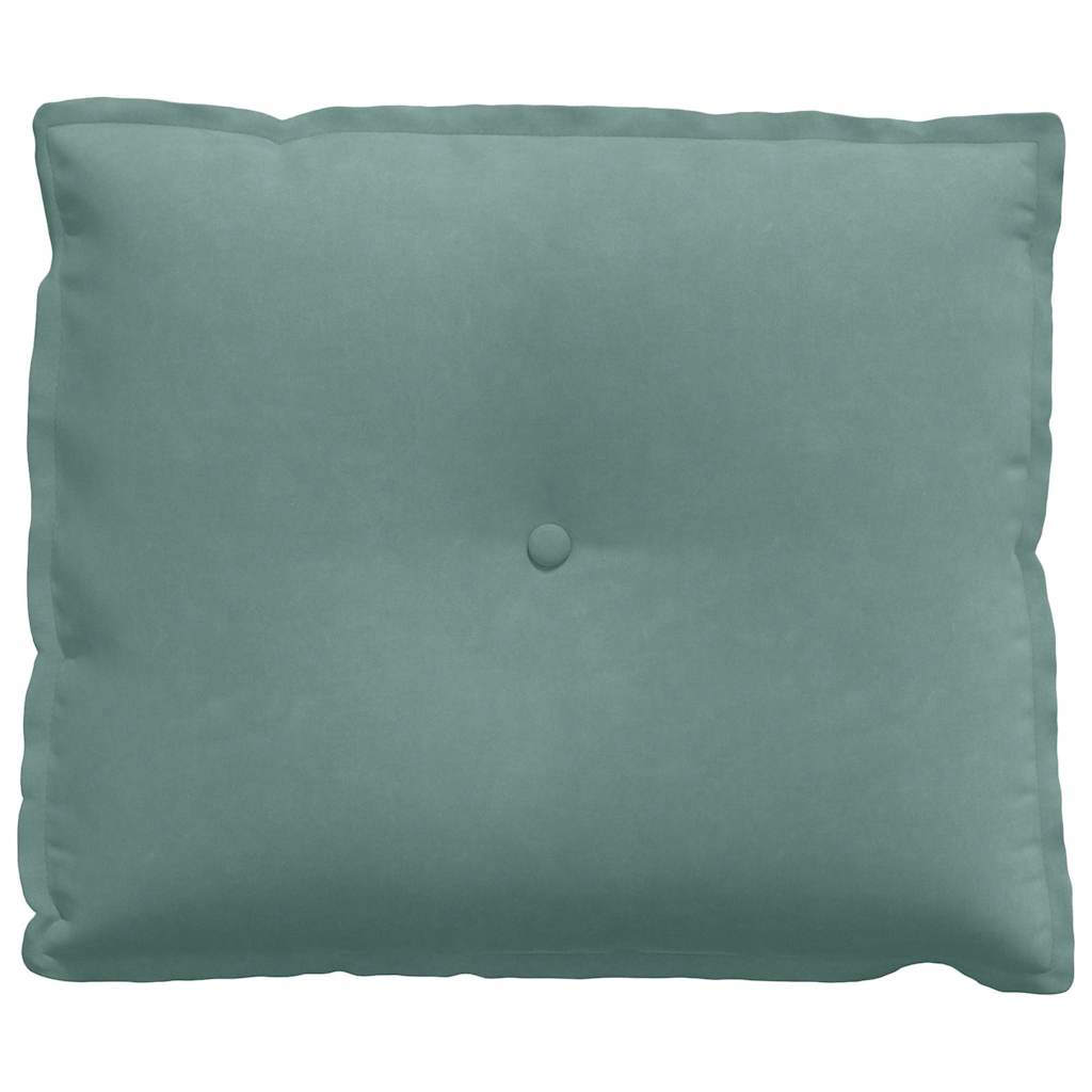 Cuscino per Schiena Verde Mare 60 x 50 cm Tessuto in Cords 42014685