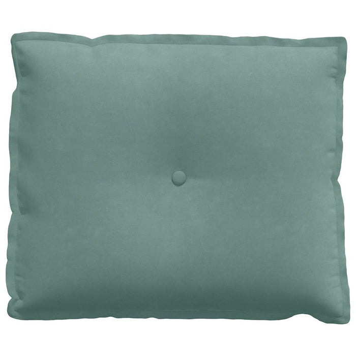 Cuscino per Schiena Verde Mare 60 x 50 cm Tessuto in Cords 42014685