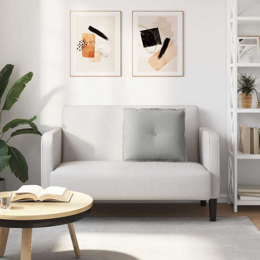 Cuscino per Schiena Grigio chiaro 60 x 50 cm 42014688