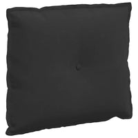 Cuscino per Schiena Nero 60 x 50 cm Tessuto in Microfibra 42014690
