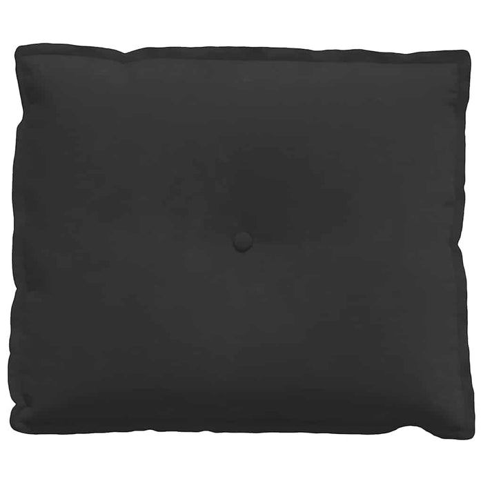 Cuscino per Schiena Nero 60 x 50 cm Tessuto in Microfibra 42014690