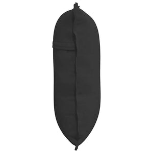 Cuscino per Schiena Nero 60 x 50 cm Tessuto in Microfibra 42014690