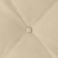 Cuscino per Schiena Crema 60 x 50 cm Tessuto in Microfibra 42014691