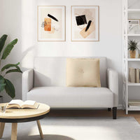 Cuscino per Schiena Crema 60 x 50 cm Tessuto in Microfibra 42014691