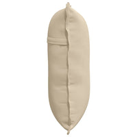 Cuscino per Schiena Crema 60 x 50 cm Tessuto in Microfibra 42014691