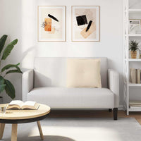 Cuscino per Schiena Beige 60 x 50 cm Tessuto in Microfibra 42014692