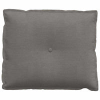 Cuscino per Schiena Grigio chiaro 60 x 50 cm Tessuto in Cords 42014693