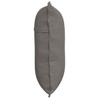 Cuscino per Schiena Grigio chiaro 60 x 50 cm Tessuto in Cords 42014693