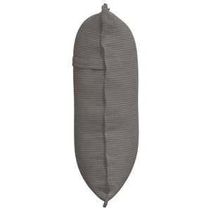 Cuscino per Schiena Grigio chiaro 60 x 50 cm Tessuto in Cords 42014693