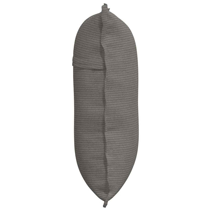 Cuscino per Schiena Grigio chiaro 60 x 50 cm Tessuto in Cords 42014693