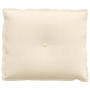 Cuscino per Schiena Crema 60 x 50 cm Tessuto in Cords 42014695