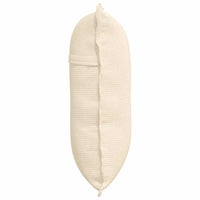 Cuscino per Schiena Crema 60 x 50 cm Tessuto in Cords 42014695