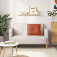 Cuscino per Schiena Rosso Arancio 60 x 50 cm Tessuto in Cords 42014700