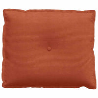 Cuscino per Schiena Rosso Arancio 60 x 50 cm Tessuto in Cords 42014700