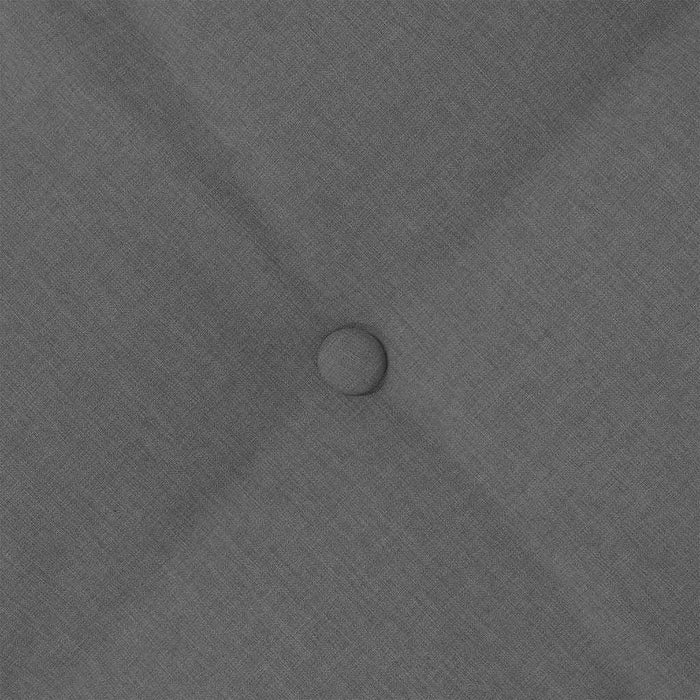 Cuscino per Schiena Grigio scuro 80 x 19 x 50 cm Tessuto 42014702