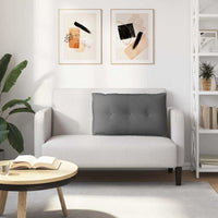 Cuscino per Schiena Grigio scuro 80 x 19 x 50 cm Tessuto 42014702