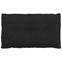 Cuscino per Schiena Nero 80 x 19 x 50 cm Tessuto 42014703