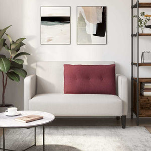 Cuscino per Schiena Rosso Vino 80 x 19 x 50 cm Tessuto 42014704