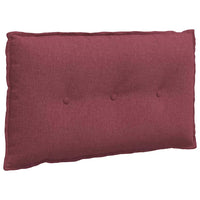 Cuscino per Schiena Rosso Vino 80 x 19 x 50 cm Tessuto 42014704