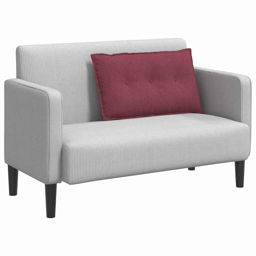 Cuscino per Schiena Rosso Vino 80 x 19 x 50 cm Tessuto 42014704