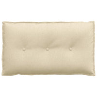 Cuscino per Schiena Crema 80 x 19 x 50 cm Tessuto 42014708