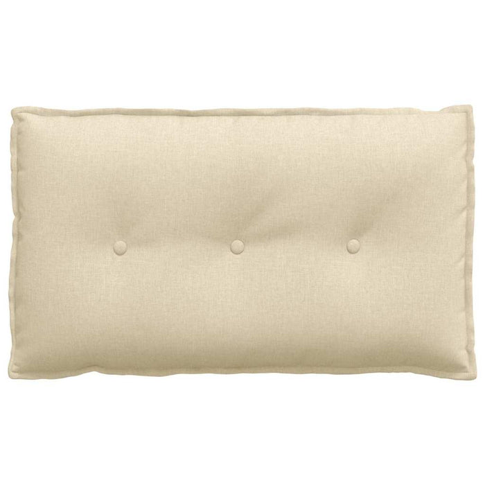 Cuscino per Schiena Crema 80 x 19 x 50 cm Tessuto 42014708