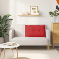 Cuscino per Schiena Rosso 80 x 19 x 50 cm Tessuto 42014713