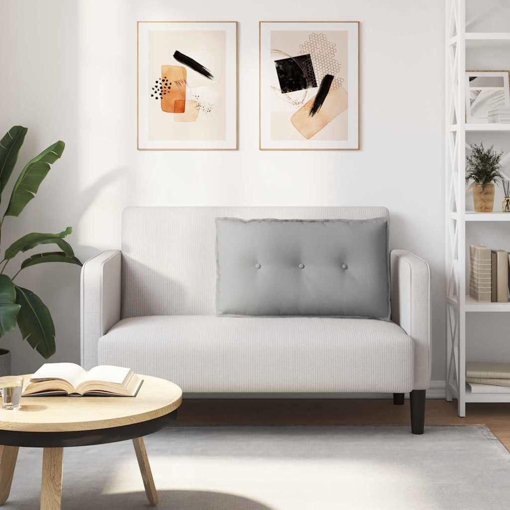 Cuscino per Schiena Grigio Nuvola 80 x 19 x 50 cm Tessuto 42014714