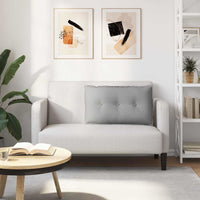 Cuscino per Schiena Grigio Nuvola 80 x 19 x 50 cm Tessuto 42014714