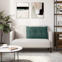 Cuscino per Schiena Verde Scuro 80 x 50 cm Tessuto in Cords 42014720