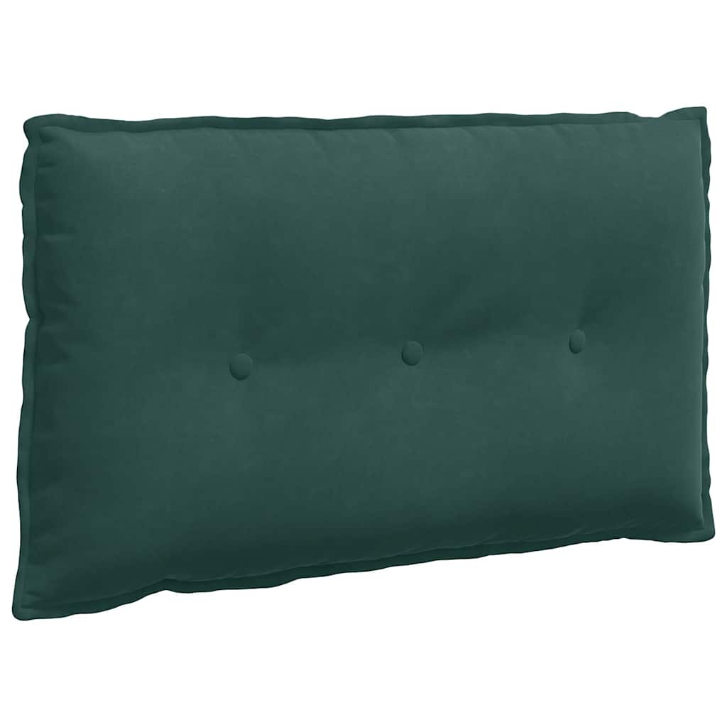 Cuscino per Schiena Verde Scuro 80 x 50 cm Tessuto in Cords 42014720