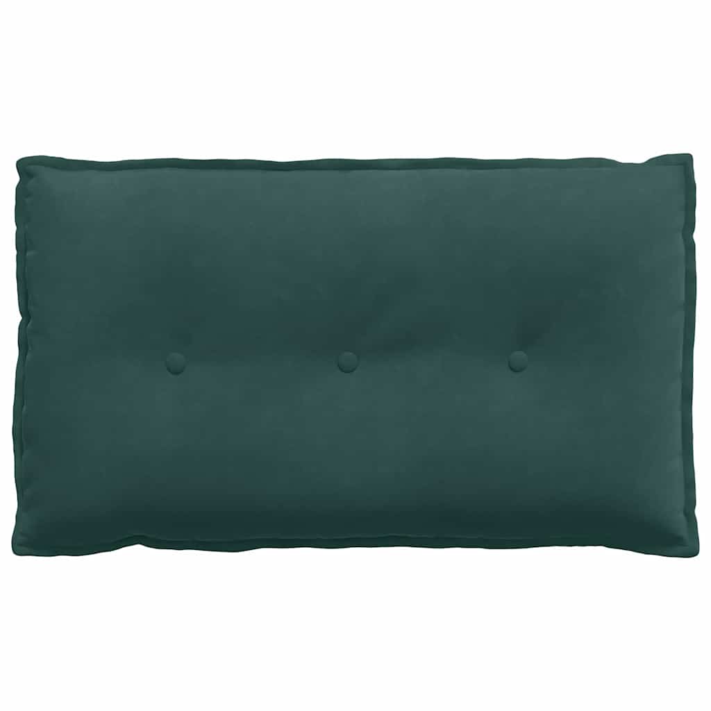 Cuscino per Schiena Verde Scuro 80 x 50 cm Tessuto in Cords 42014720