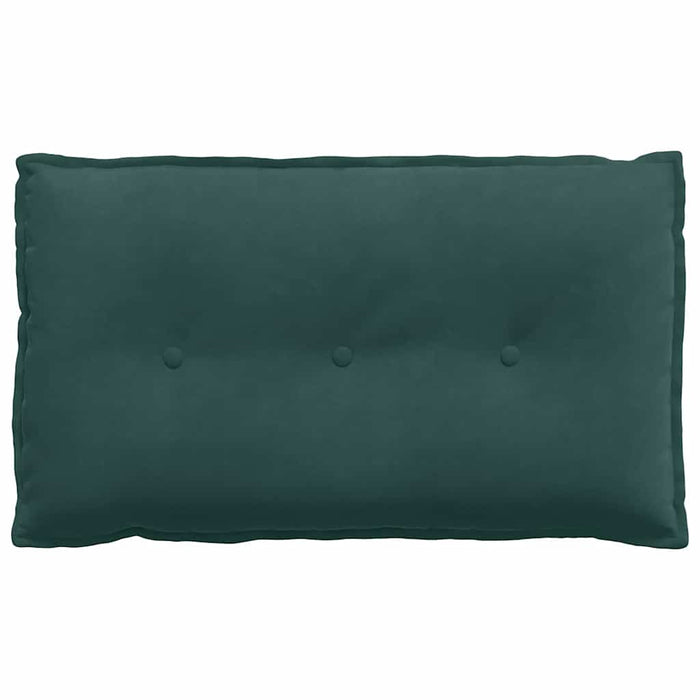 Cuscino per Schiena Verde Scuro 80 x 50 cm Tessuto in Cords 42014720