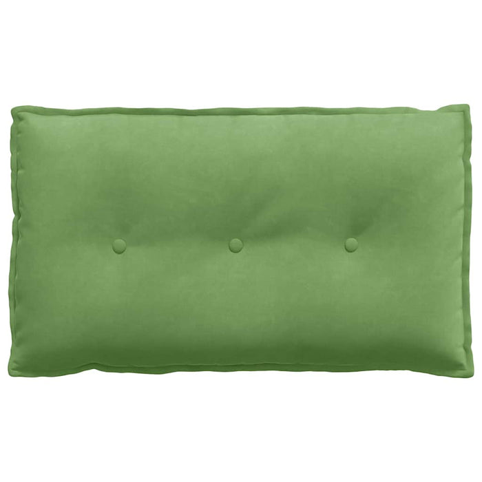 Cuscino per Schiena Verde chiaro 80 x 50 cm Tessuto in Cords 42014721