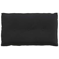 Cuscino per Schiena Nero 80 x 50 cm Tessuto in Cords 42014724