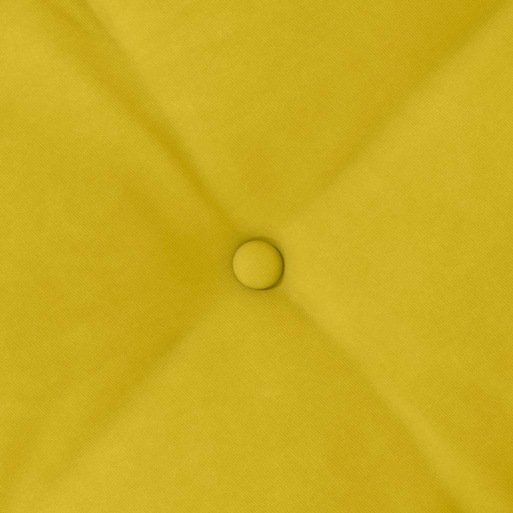 Cuscino per Schiena Giallo 80 x 50 cm Tessuto in Cords 42014725