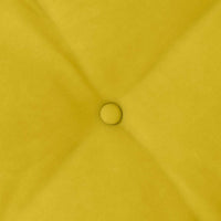 Cuscino per Schiena Giallo 80 x 50 cm Tessuto in Cords 42014725