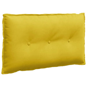Cuscino per Schiena Giallo 80 x 50 cm Tessuto in Cords 42014725