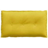 Cuscino per Schiena Giallo 80 x 50 cm Tessuto in Cords 42014725